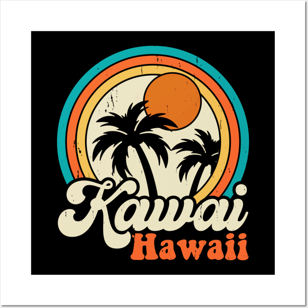 Surfing Kawaii Hawaii T Shirt For Women Men Wall Art by Xamgi